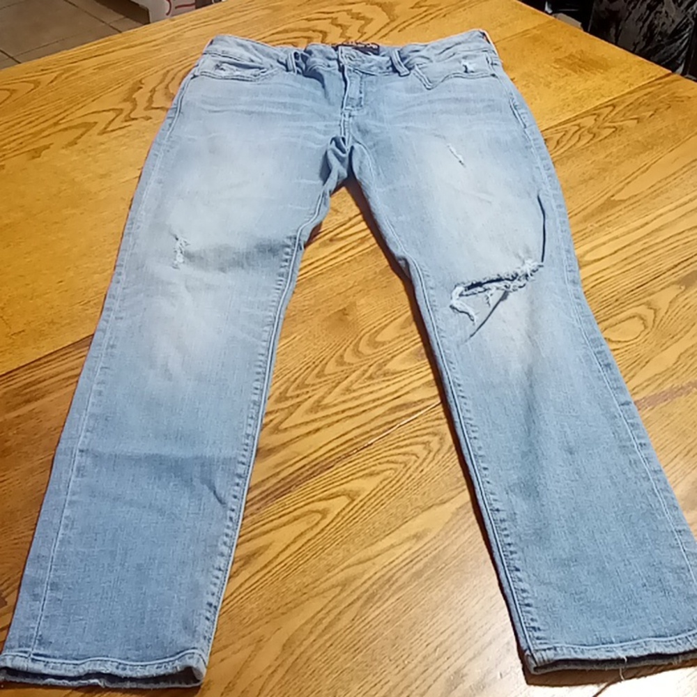 LUCKY BRAND Jeans Womens 6 x 28 BLUE LOLITA Preowned Denim Distressed Skinny